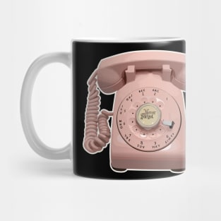 Vintage Retro 80s Rotary Telephone Mug